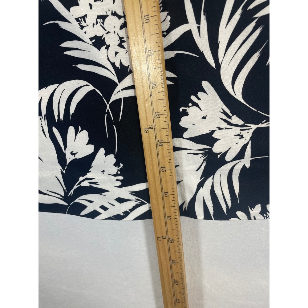 SC & CO Women Black White Tropical Floral Print A-Line‎ Skirt Skort Size L - Picture 3 of 9